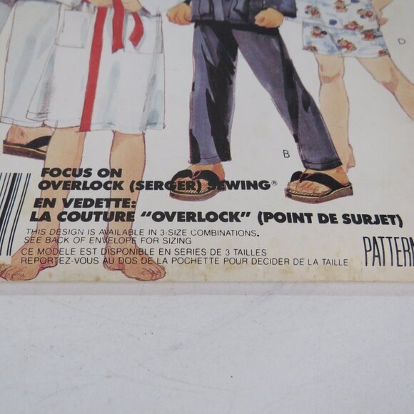 McCalls 3433 Clothing Pattern EASY kids Robe, Pants, Top; PJs, Marshal Arts - Picture 11 of 11